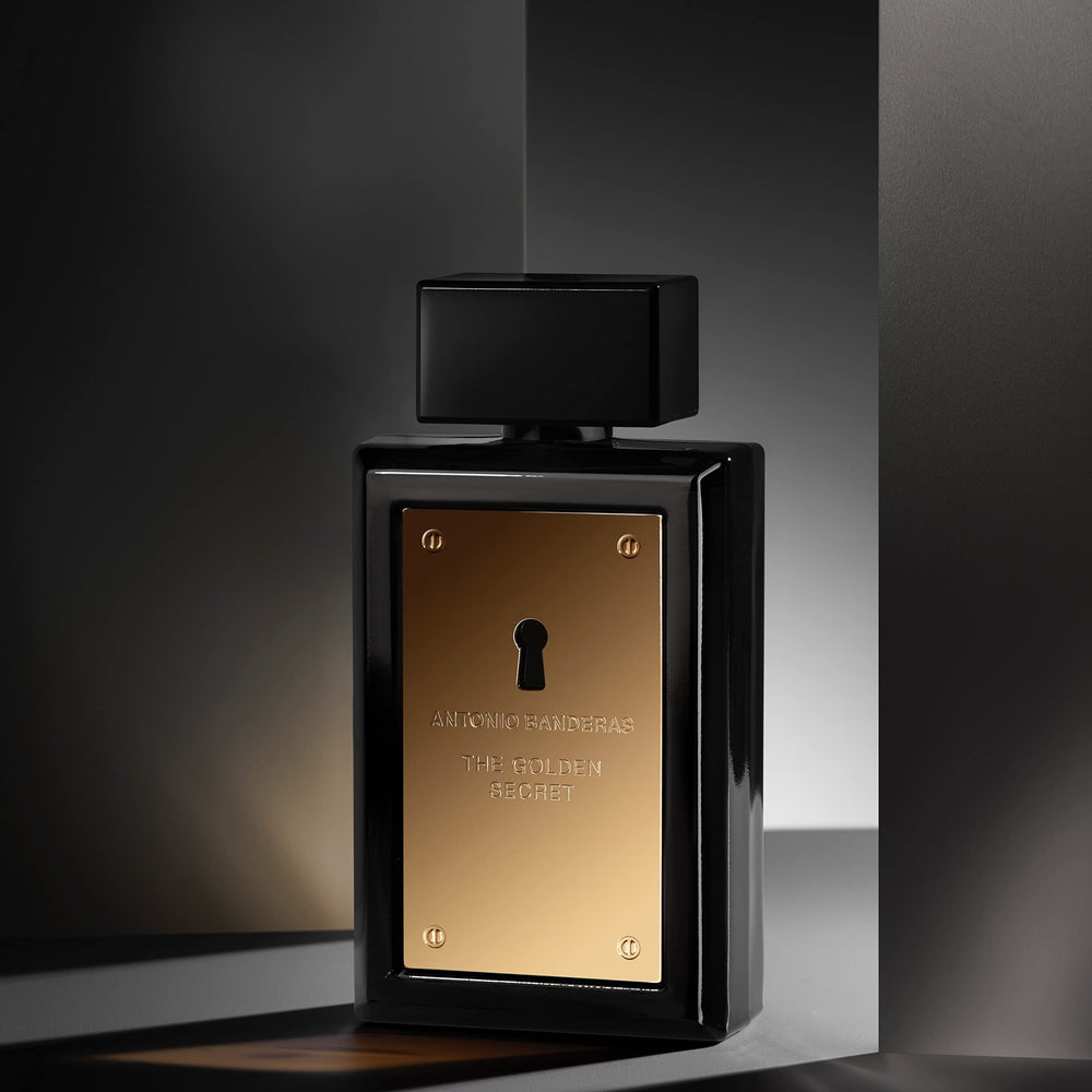 Antonio Banderas Golden Secret 3.4oz bottle shows substantial daily longevity potential