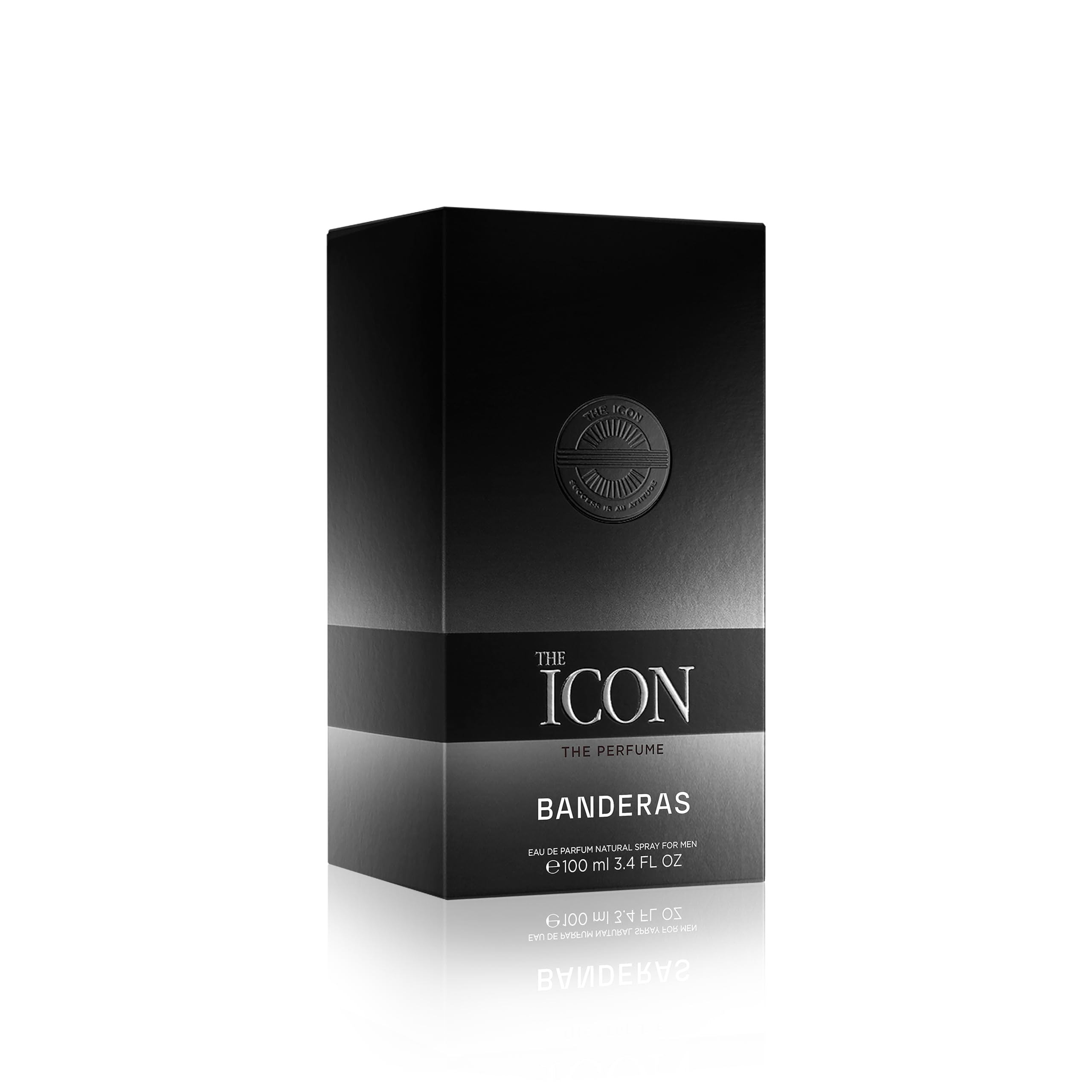 Banderas The Icon spray on pulse points demonstrates ideal wear areas