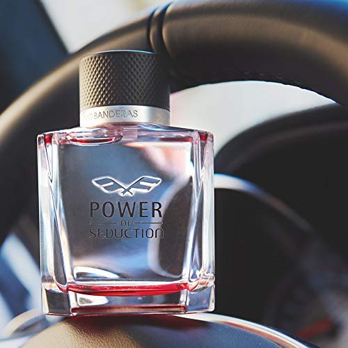 Banderas Power of Seduction EDT cap close-up, sleek design for a premium feel.