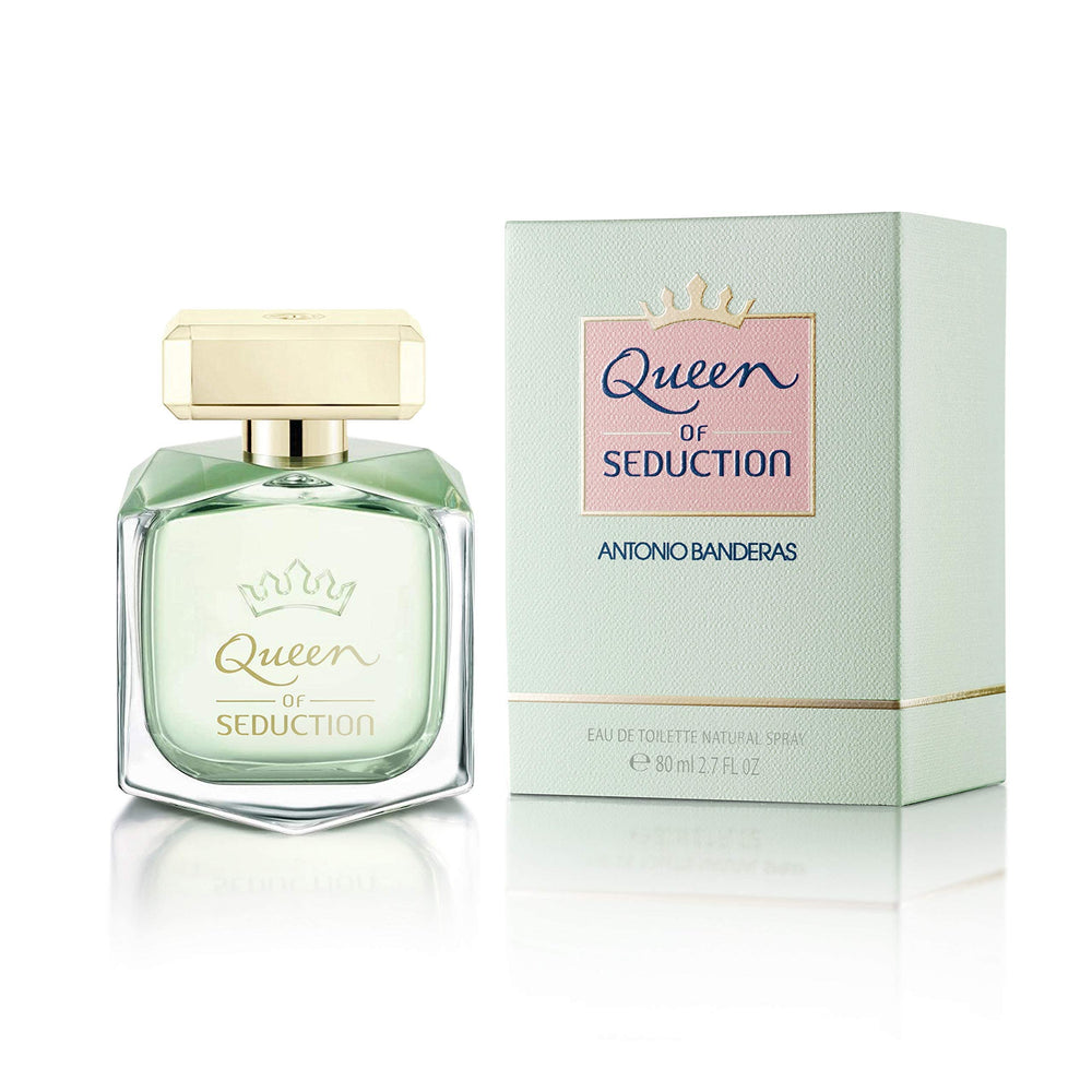 Antonio Banderas Queen Of Seduction perfume-spray demonstrates easy application