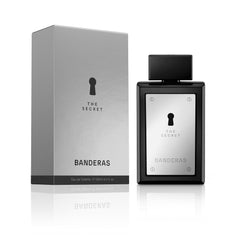 Banderas The Secret EDT bottle with a sleek masculine silhouette for confident evenings.
