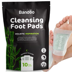 Bandoo Original Foot Pads package showcasing natural ingredients and comfort.