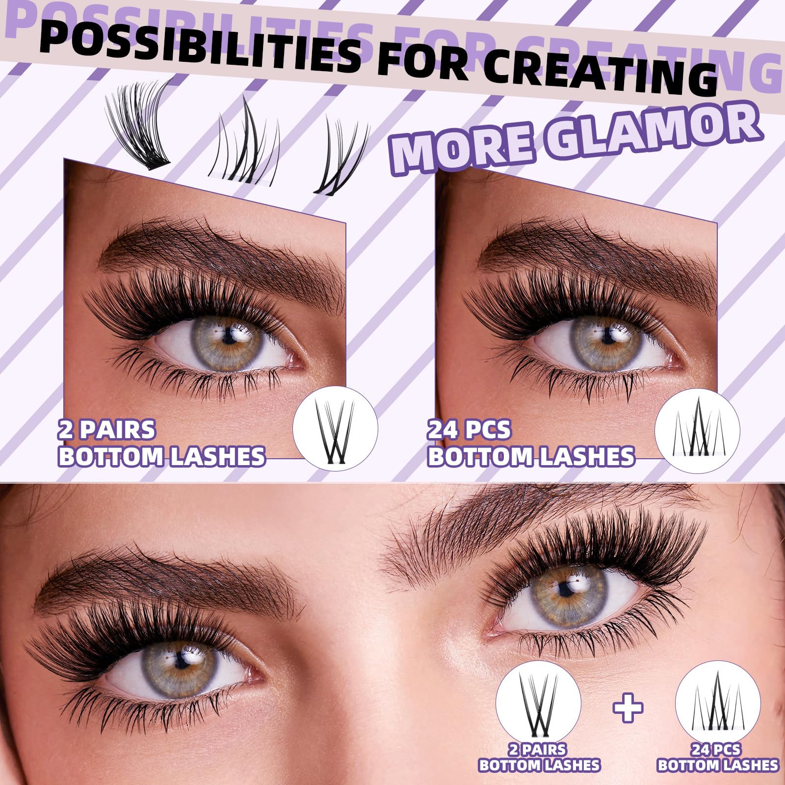 BandQaugen cutting scissors trim bottom lash bands to fit perfectly.