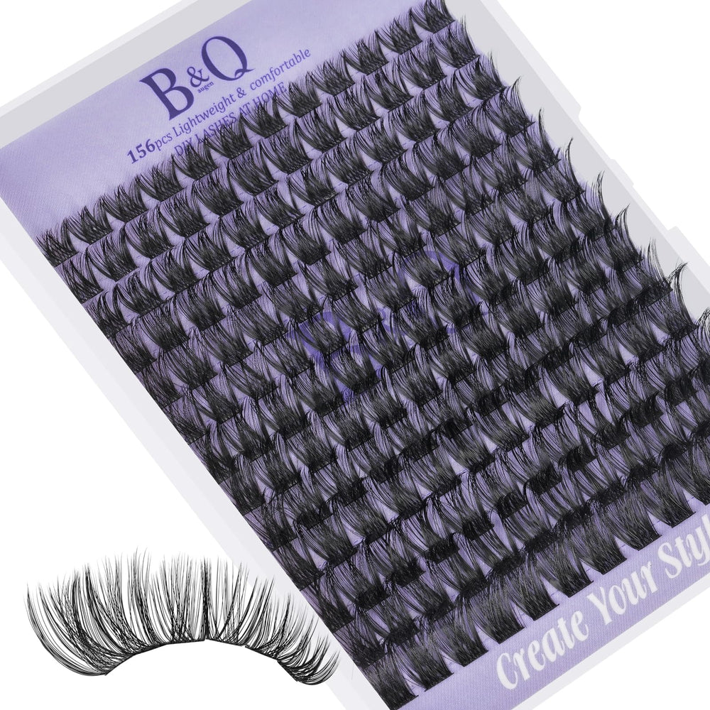 Bandqaugen lash clusters B05 D Curl tray—compact set for quick, natural-looking lash enhancement.