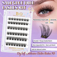 BandQaugen lash clusters precoated-tape design enabling glue-free wear