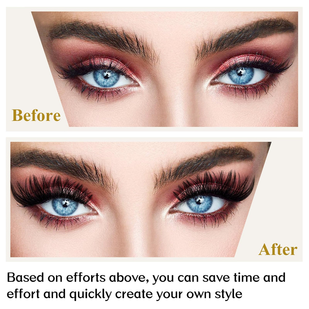 B&Qaugen Racimos Pestañas B02 D Curl 12-18MIX durabilidad en uso prolongado