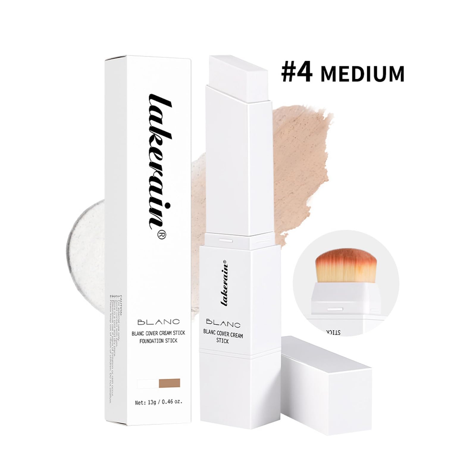 Bangfeng color-changing foundation stick blend on skin demonstrates seamless coverage as it adjusts.