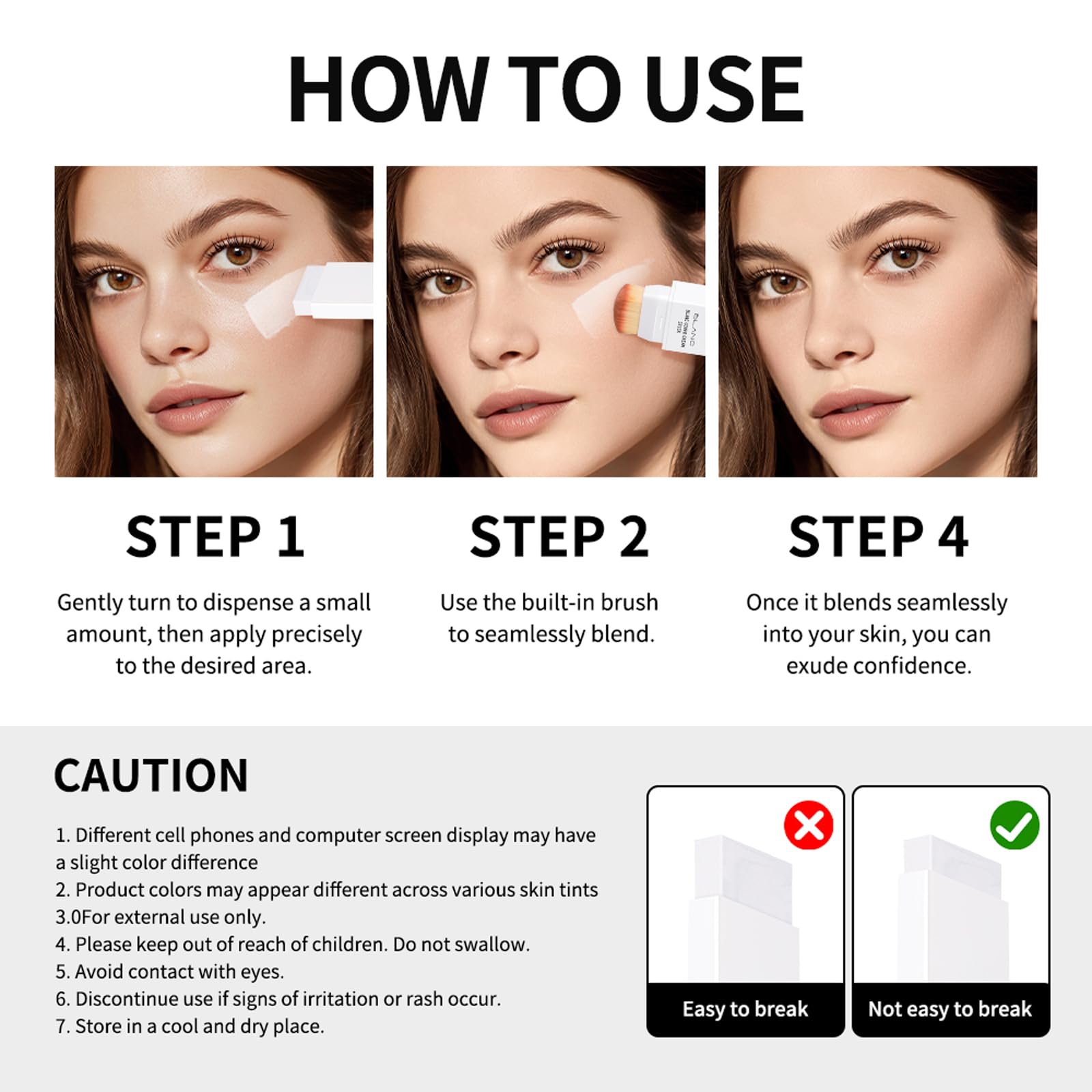 Bangfeng foundation stick suited for normal, dry, and combo skin