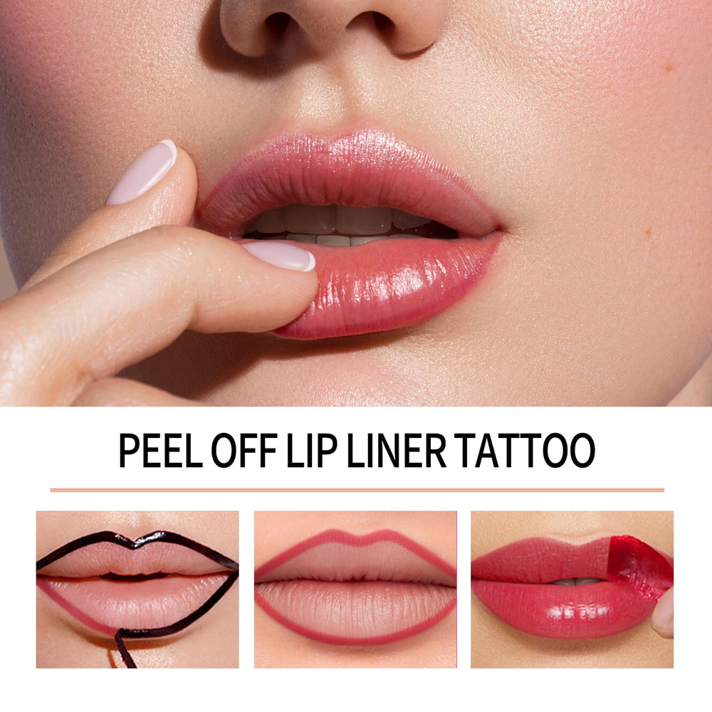 BANGFENG peel-off lip liner stain kit delivers kiss-proof color.