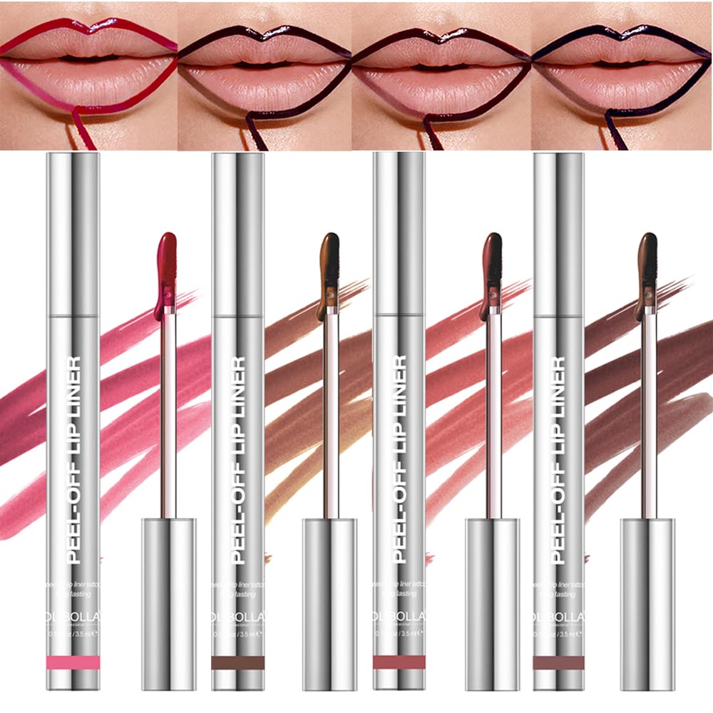 BANGFENG peel-off lip liner stain application defines lips with precise contour and long wear.