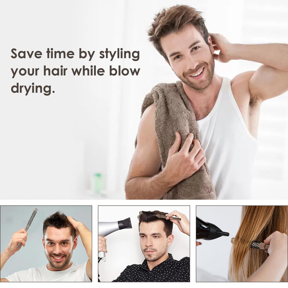 Bangmeng multi-use round brush for beards and bangs styling