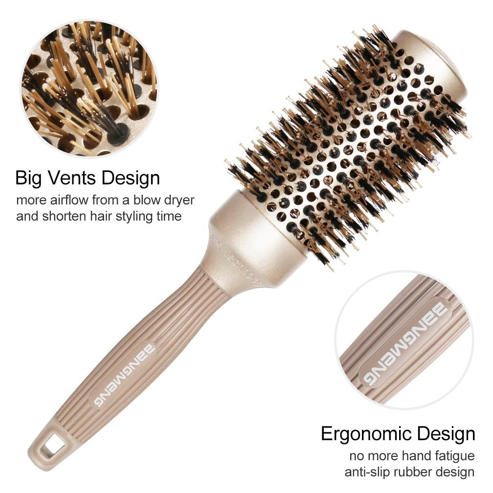 BANGMENG ceramic-coated barrel improves heat transfer for quick styling.