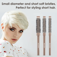 Bangmeng 0.6-inch round brush with soft bristles for smoothing bangs