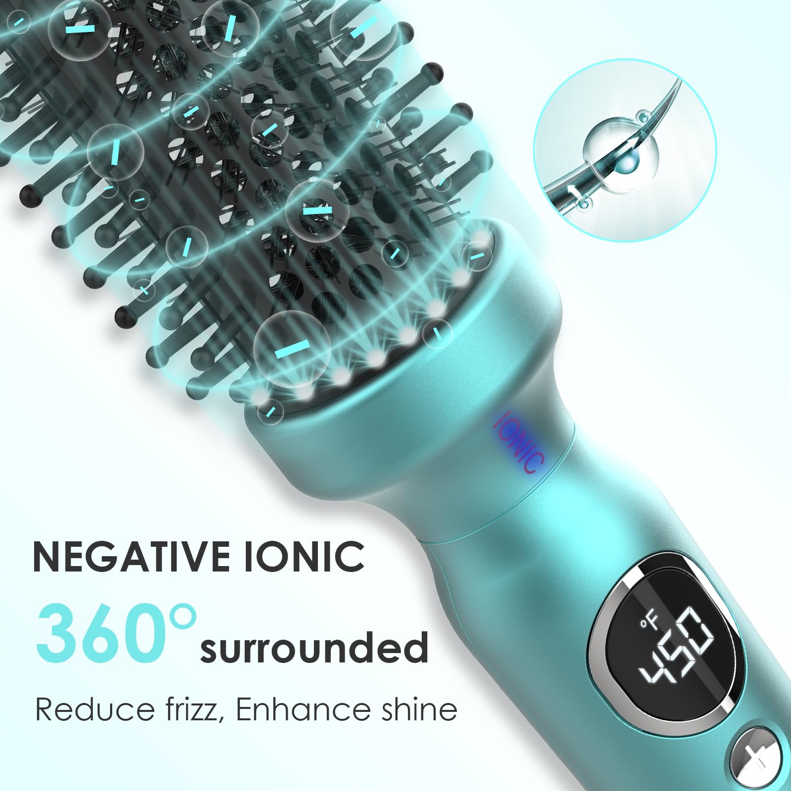 Bangmeng thermal brush 1.25-inch barrel close-up for smooth curls.