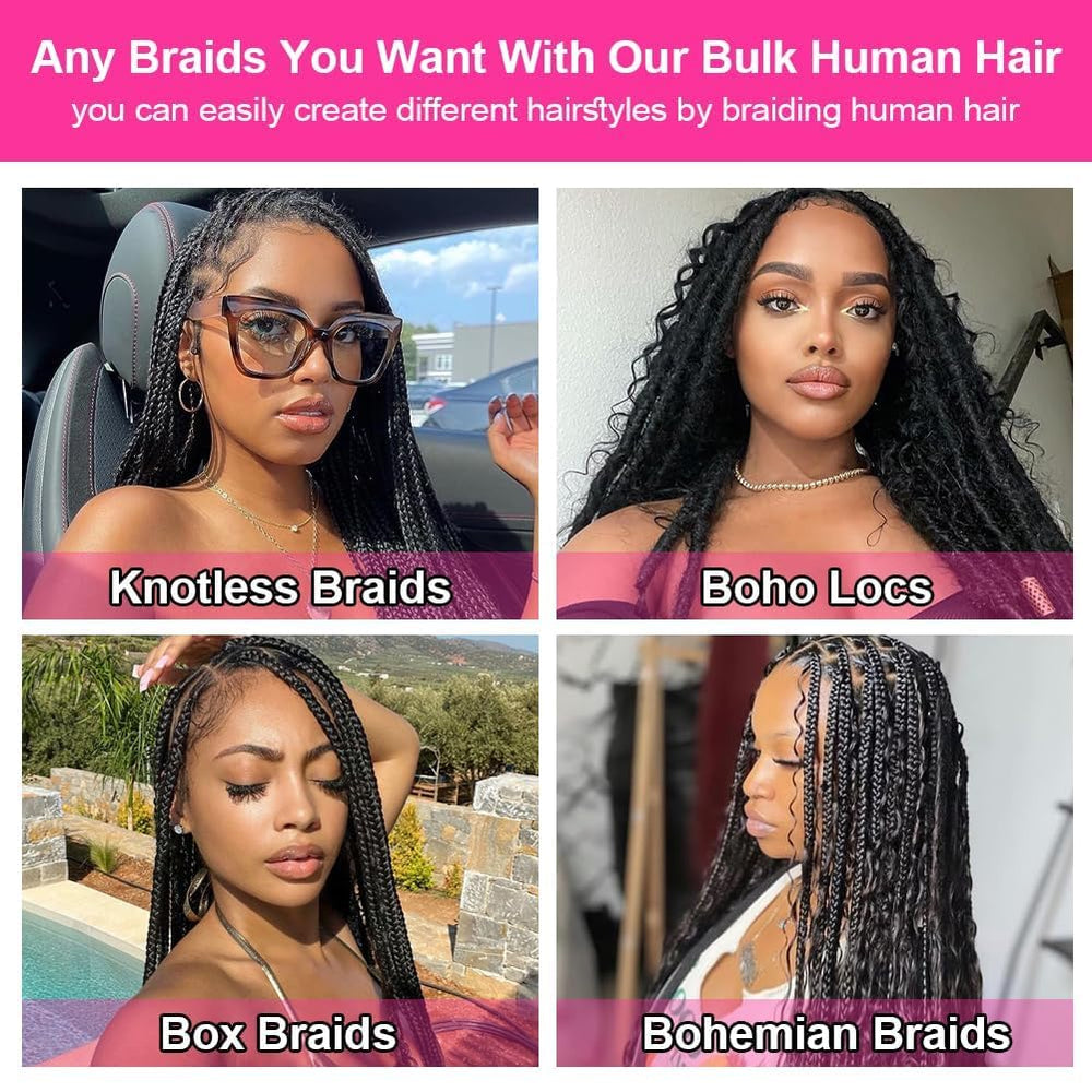 Bangxunk boho and knotless braid styles are well-supported with this hair.