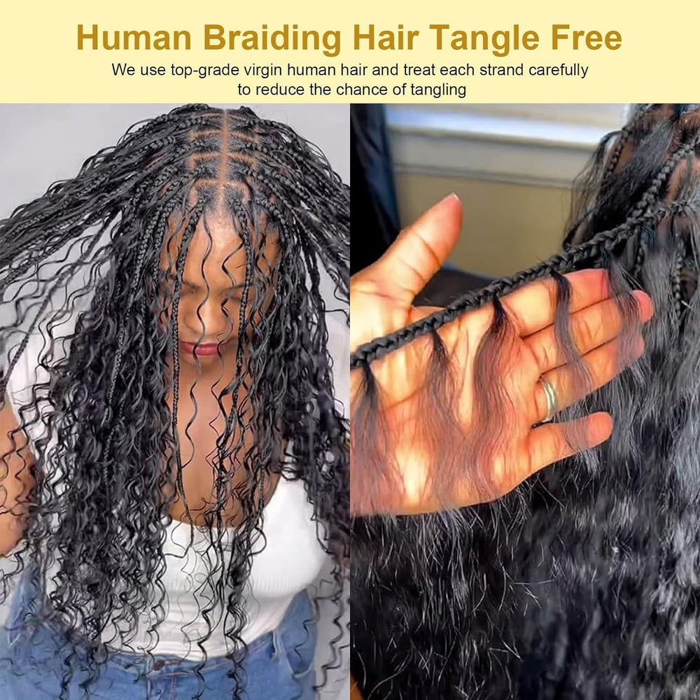 Bangxunk no-weft braiding hair design enables seamless styling options.