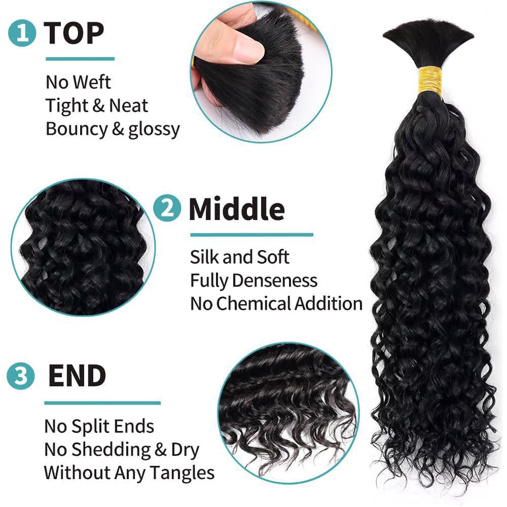 Bangxunk water wave curly texture close-up shows soft, movement-ready strands.