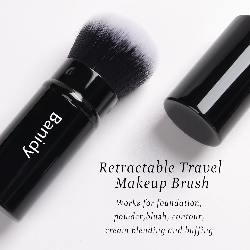 Banidy stylish retractable makeup brush ideal for foundation and powder blending