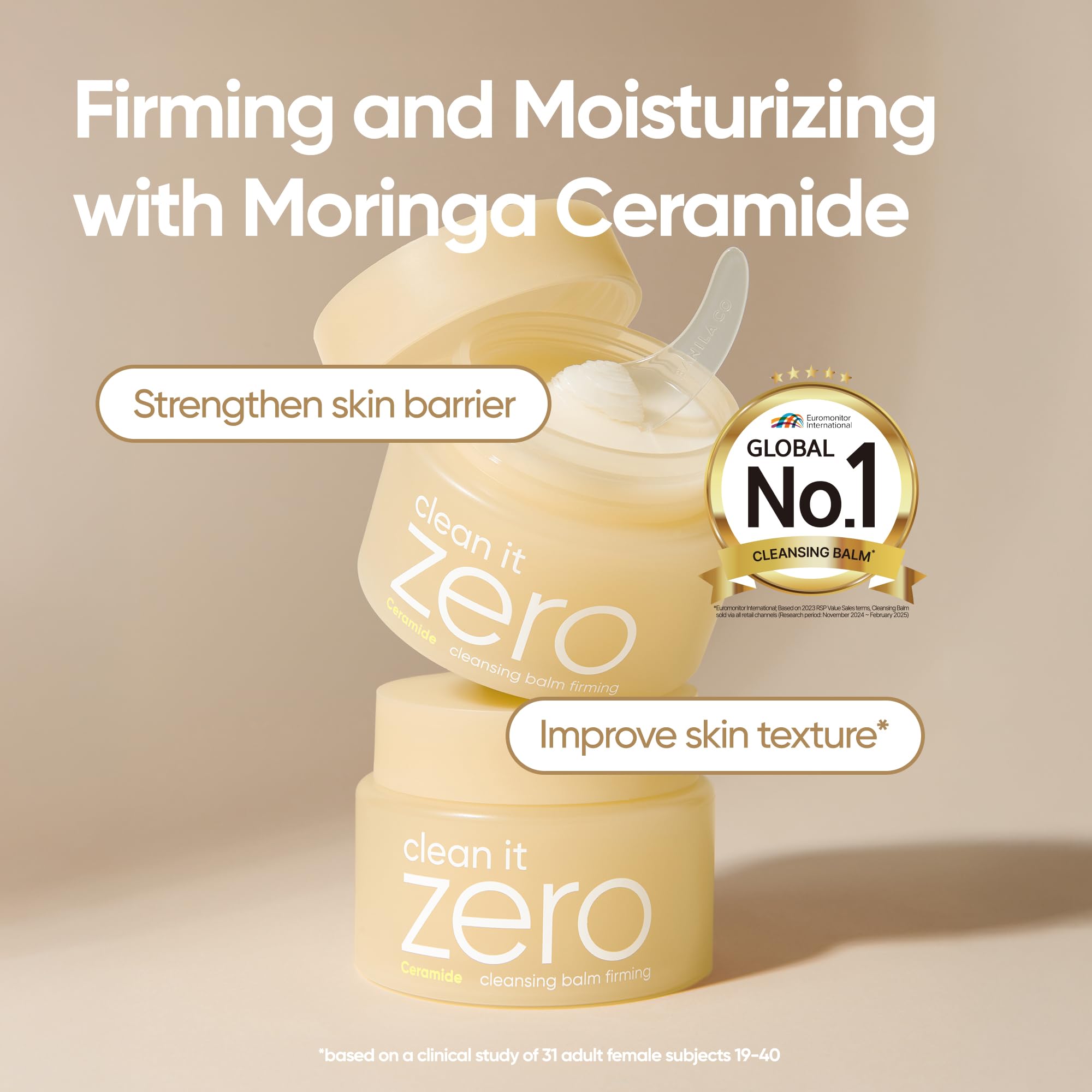 BANILA CO Clean it Zero Firming Cleansing Balm sherbet texture melts away makeup gently