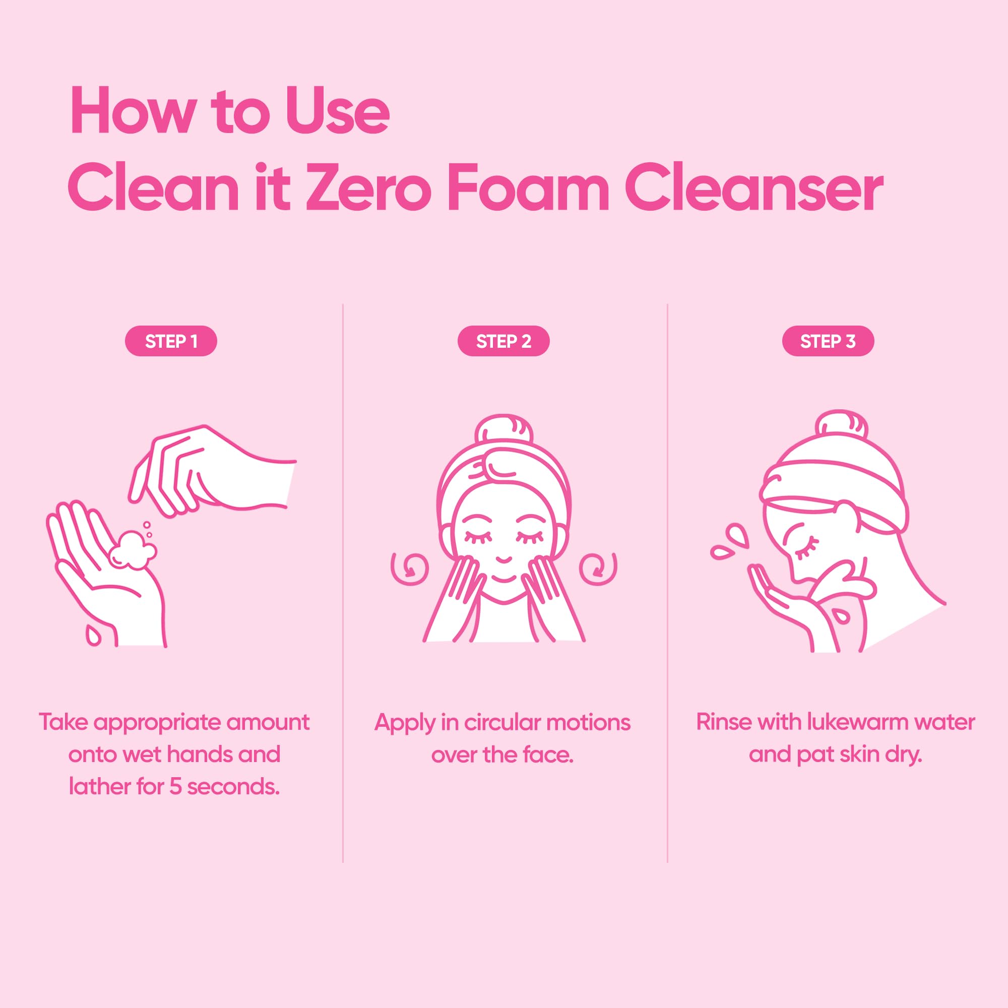 BANILA CO Clean It Zero Foam Cleanser used in daily morning and evening routine.