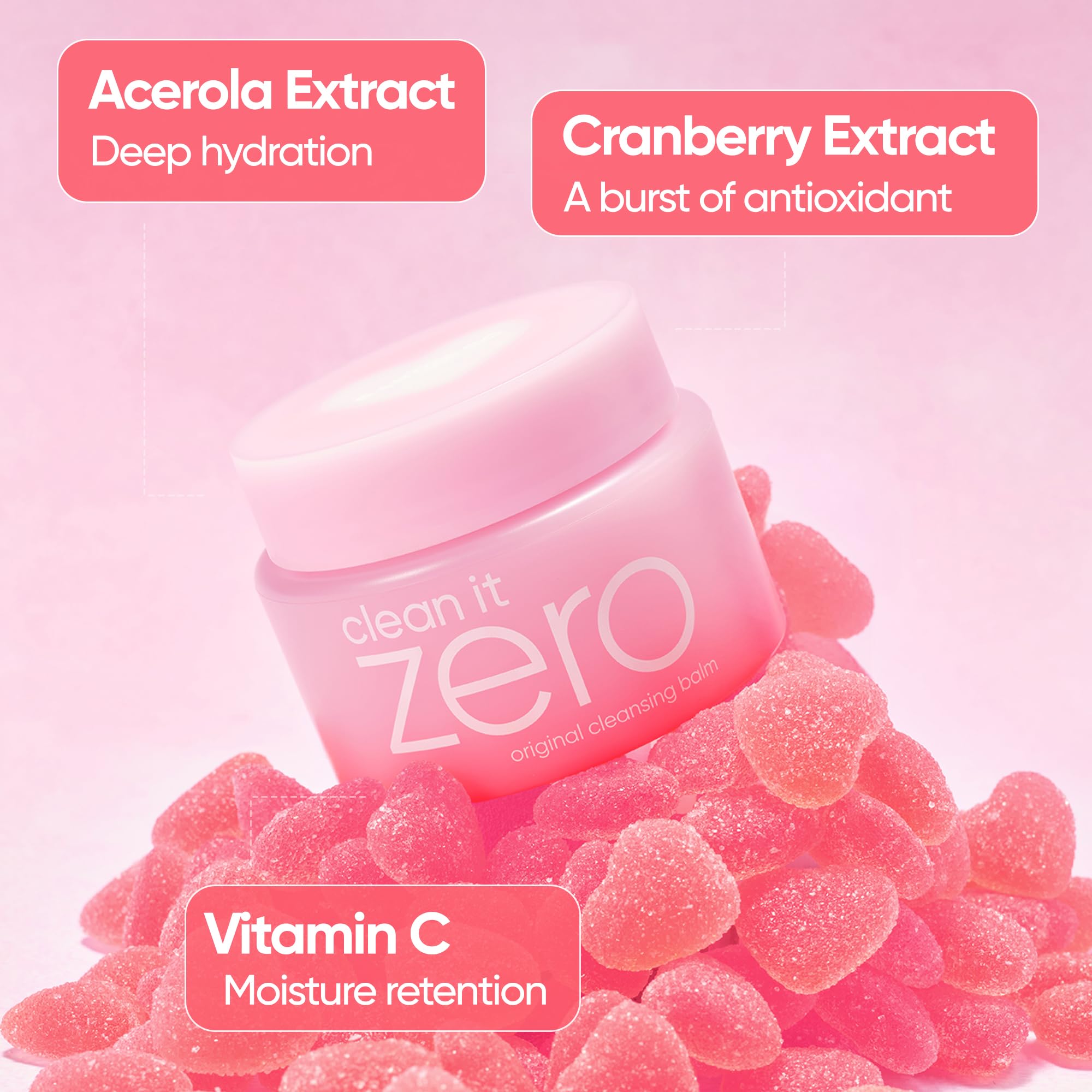 BANILA CO Clean It Zero Heart Edition emulsifying oil texture dissolves heavy makeup.