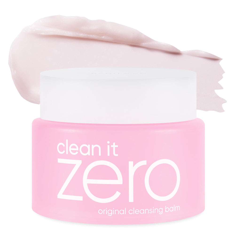 BANILA CO Clean It Zero Original jar close-up shows velvety balm for gentle makeup removal.