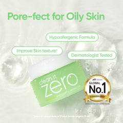 BANILA CO Clean It Zero balm emulsifies on the hand for effortless makeup removal.