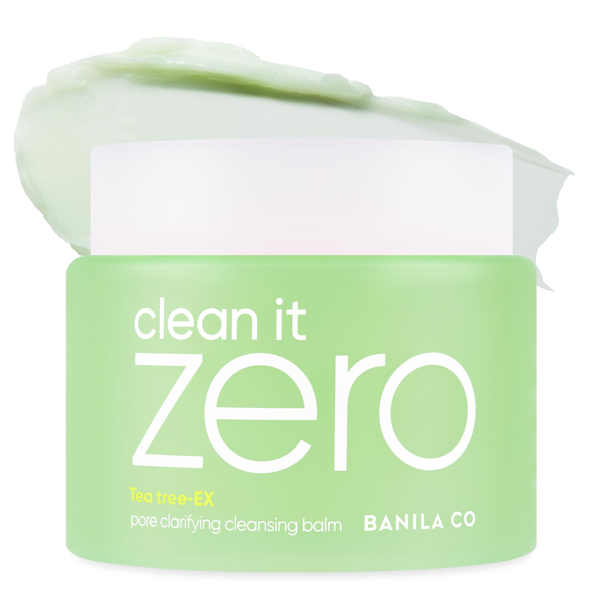 BANILA CO Clean It Zero balm jar for easy makeup removal with sherbet-to-oil texture.