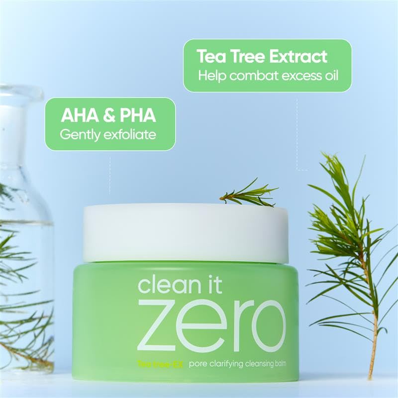 BANILA CO Clean It Zero balm in action removing waterproof makeup and excess oils.