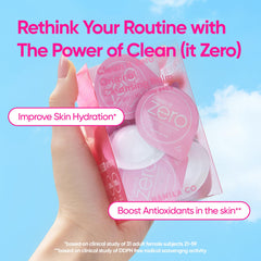 BANILA CO Clean It Zero 3ml pod closeup highlights convenient travel-sized cleansing.