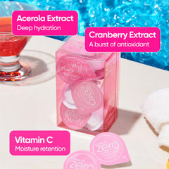 BANILA CO Clean It Zero pod open shows sherbet-to-oil texture for makeup removal.