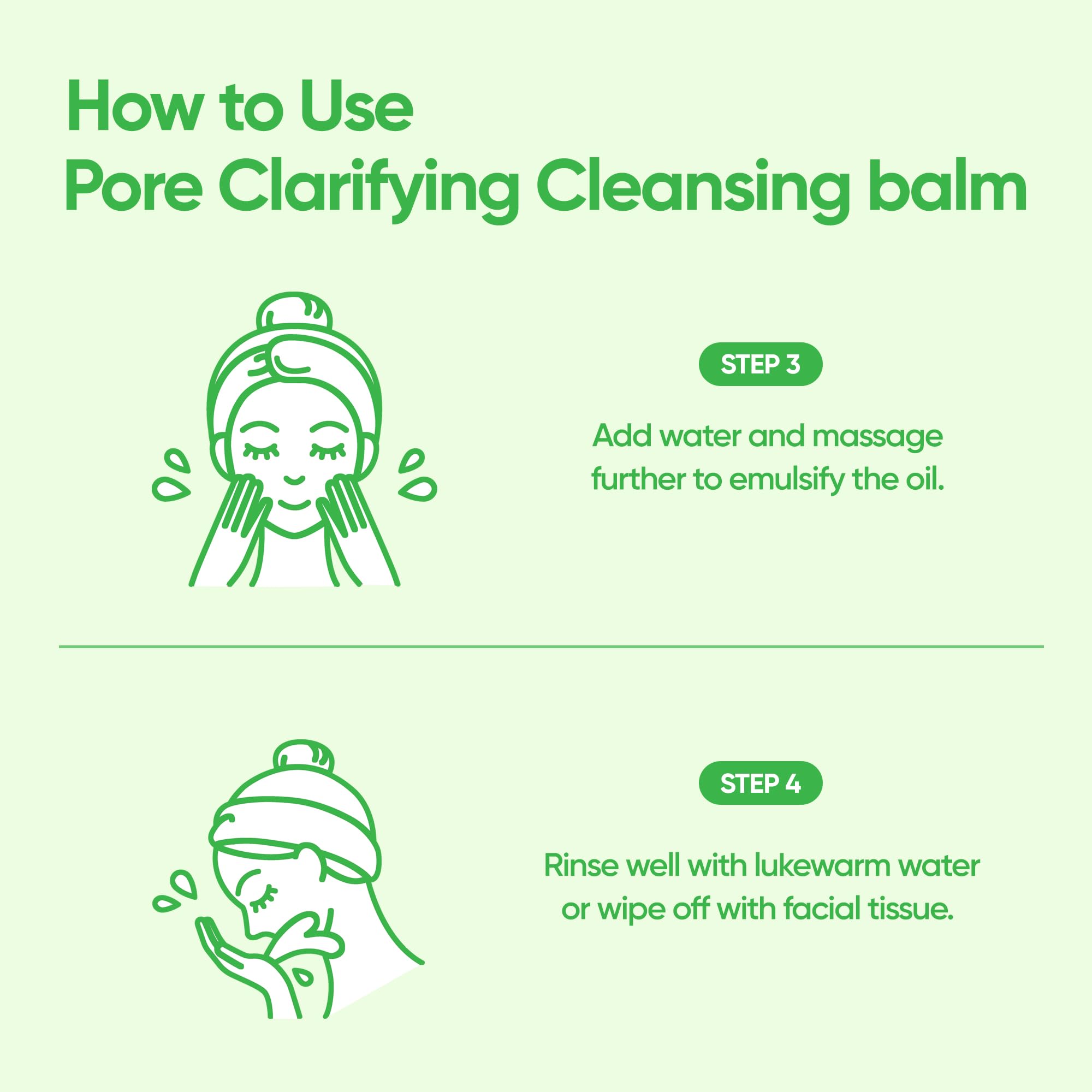 BANILA CO cleansing experience after washing with sherbet texture.