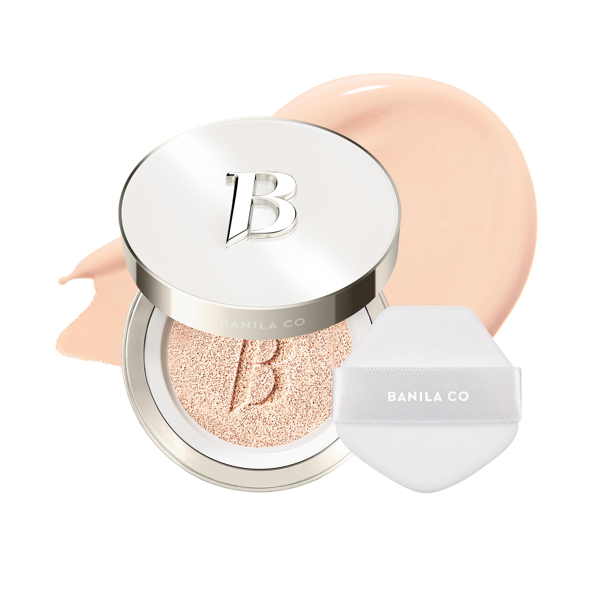 BANILA CO Covericious Ultimate Cover Cushion compact and puff for quick, even coverage.