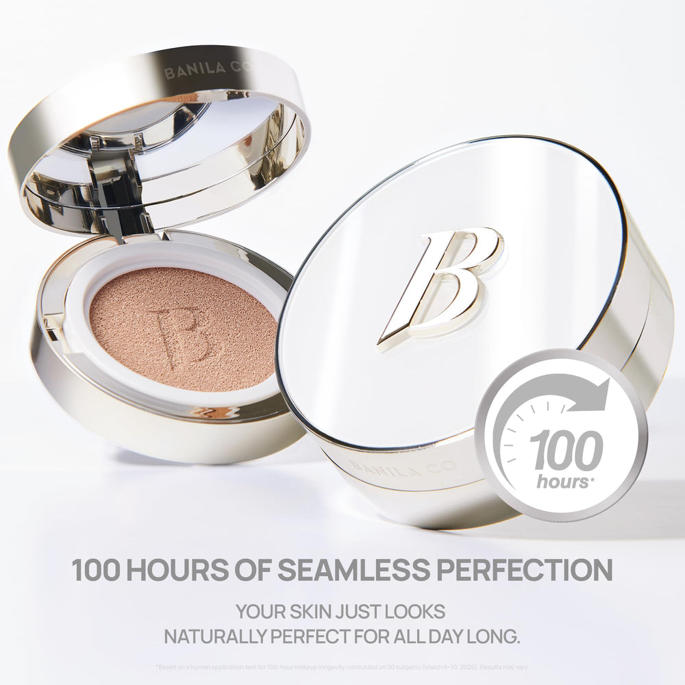 BANILA CO Covericious Ultimate Cover Cushion on skin demonstrates long-wear durability in daylight.