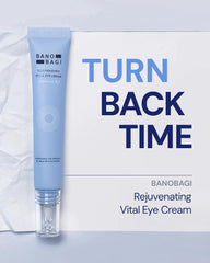 Banobagi PDRN Eye Cream fragrance-free jar highlighting gentle formula