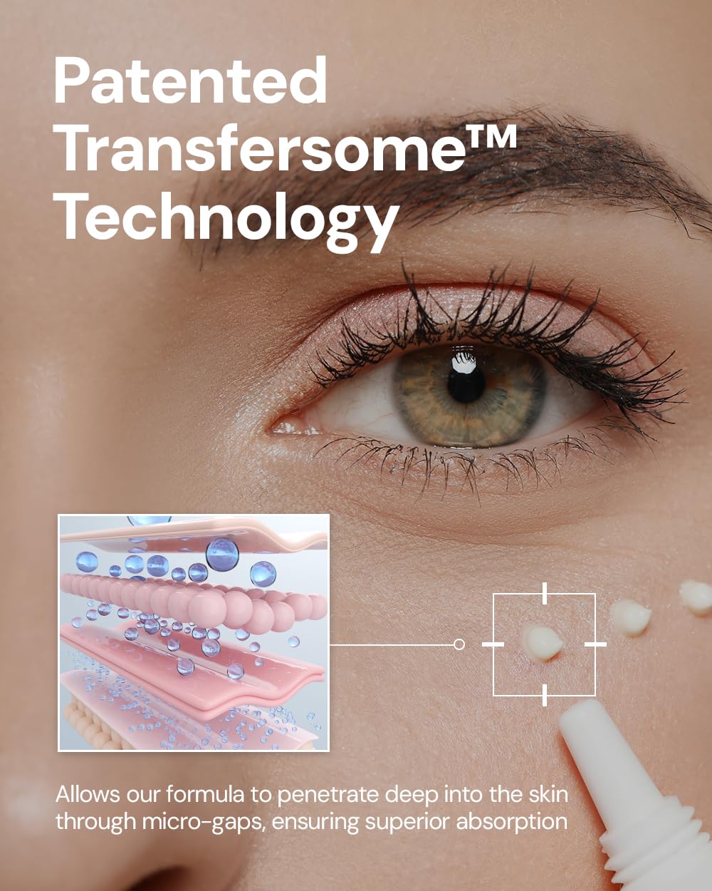 Banobagi PDRN Eye Cream panthenol hydration being absorbed