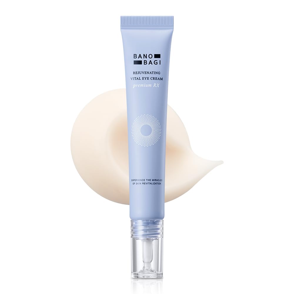 Banobagi PDRN Eye Cream tube application showing quick absorption