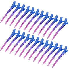 Bantoye gradient deep blue duck bill clip for secure sectioning during styling