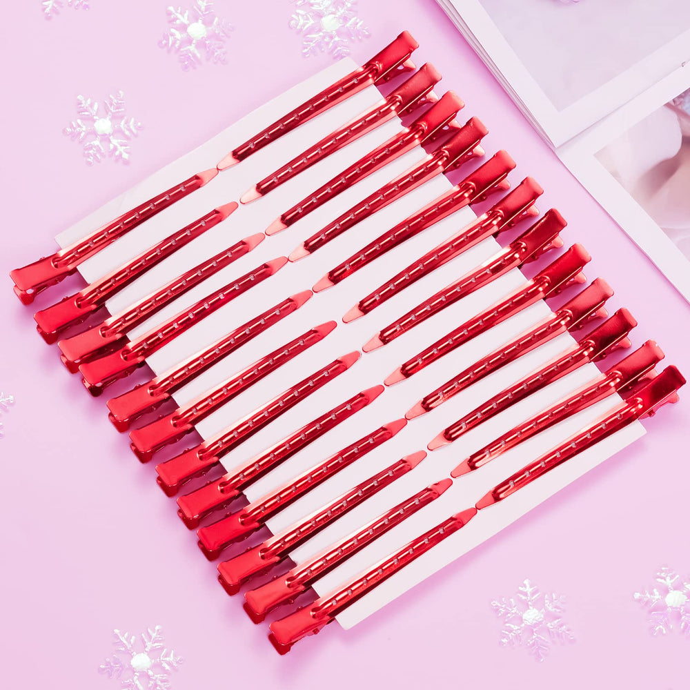Bantoye duck bill clip red perfect for sectioning and pinning hair.