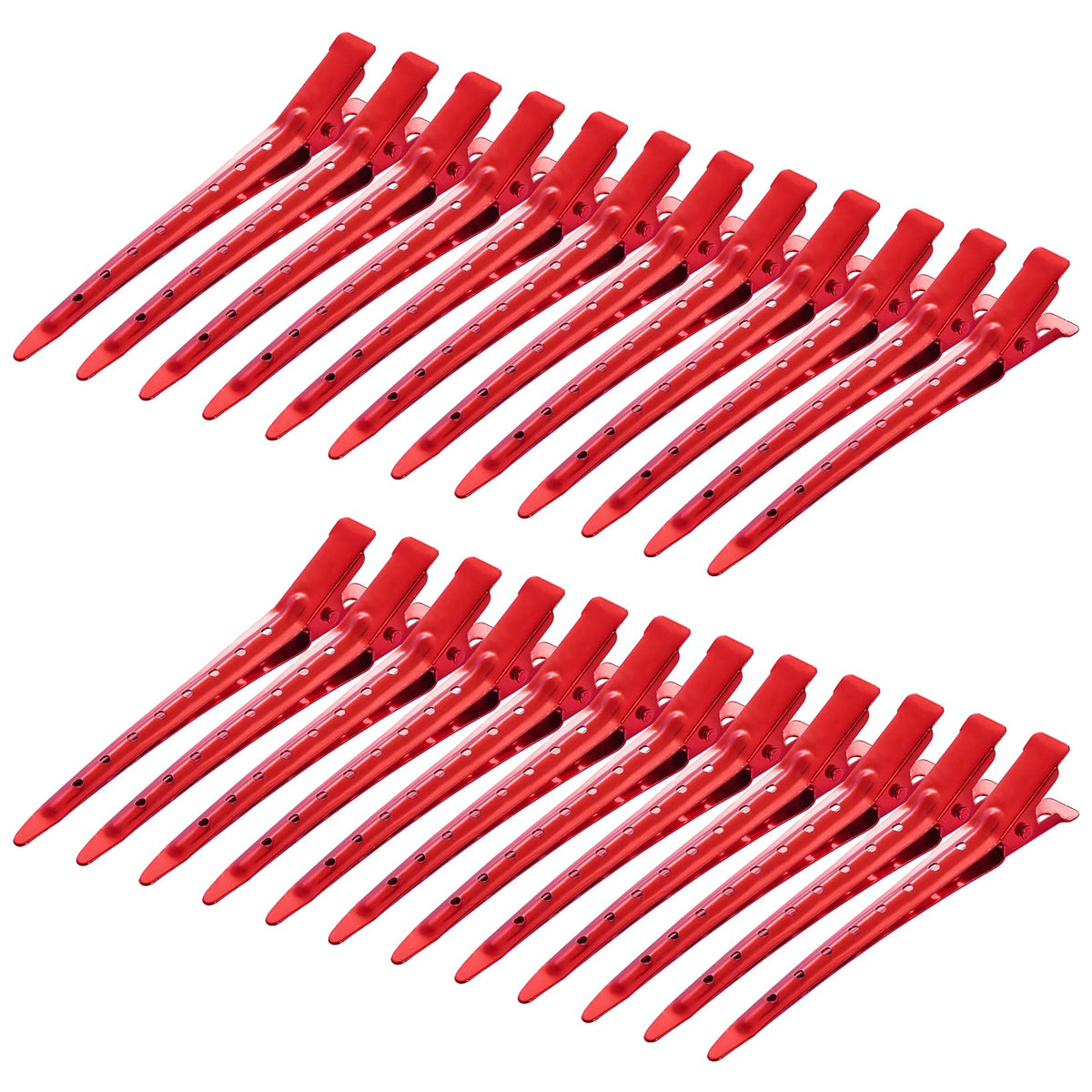 Bantoye duck bill clip red metal closeup highlighting rustproof finish for long use.