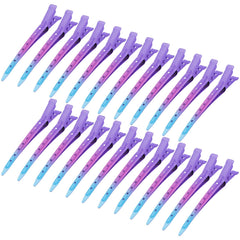 Bantoye duckbill clip gradient purple for secure hair sectioning during styling.
