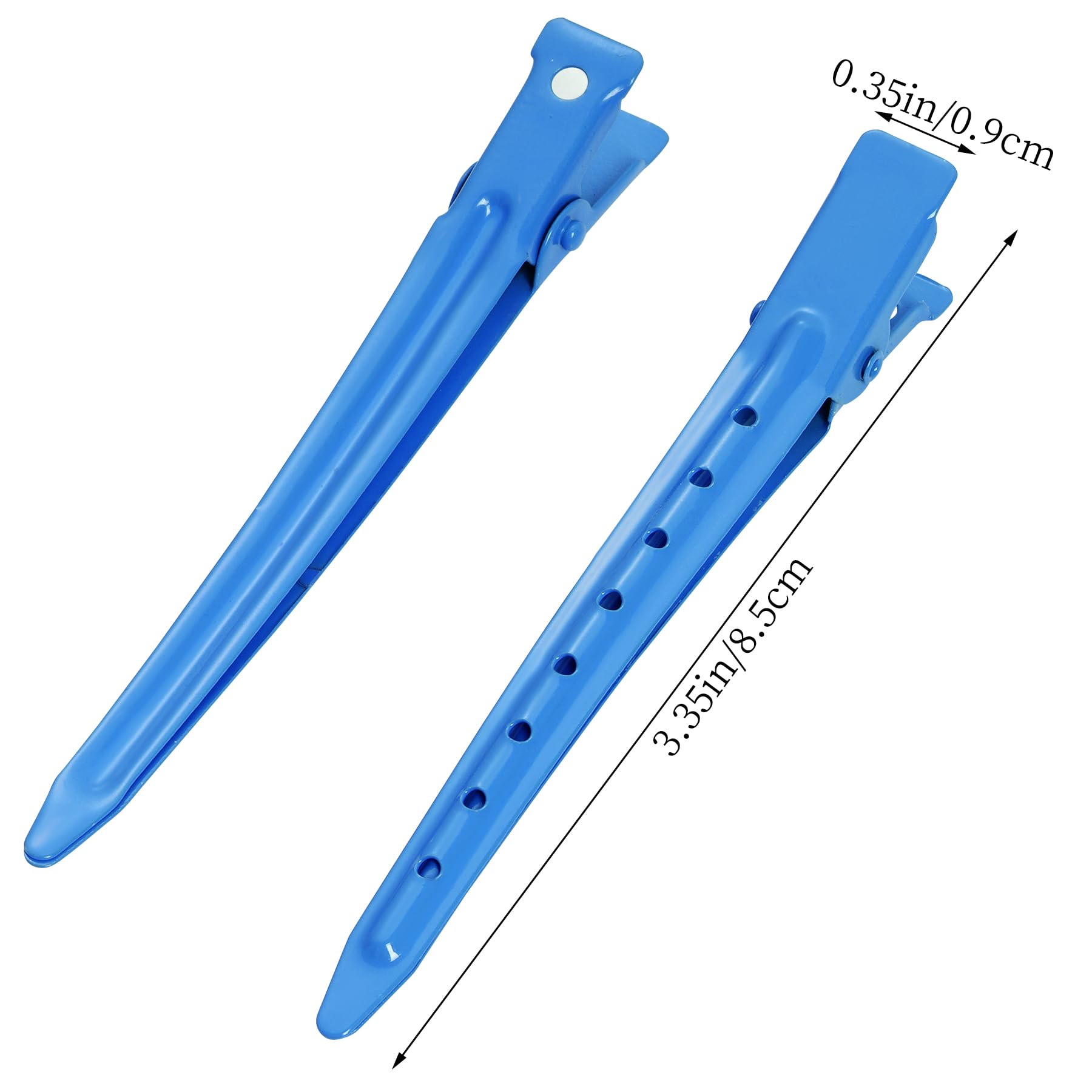 Bantoye 24-pack duck-bill clips arranged for salon or home styling.