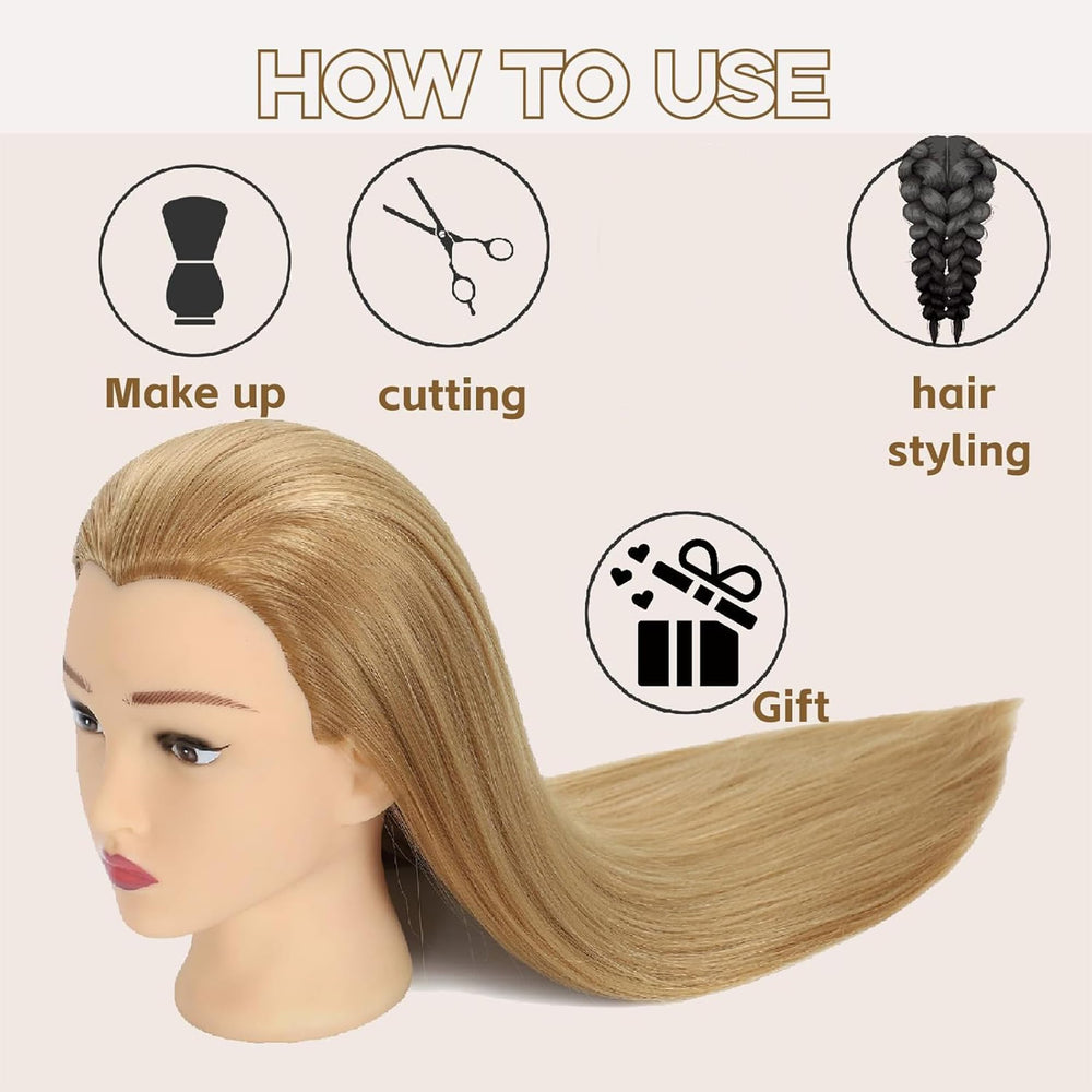 BaodanHair mannequin head ready for braiding practice