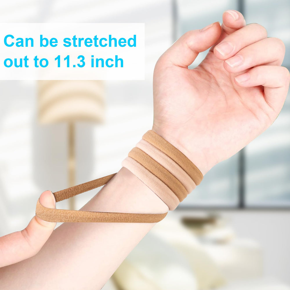 BAOLI 100pcs elastic hair ties pack keeps styling options on hand