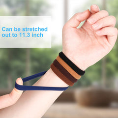 BAOLI 2-inch diameter hair elastic highlights strong stretch for firm grip.