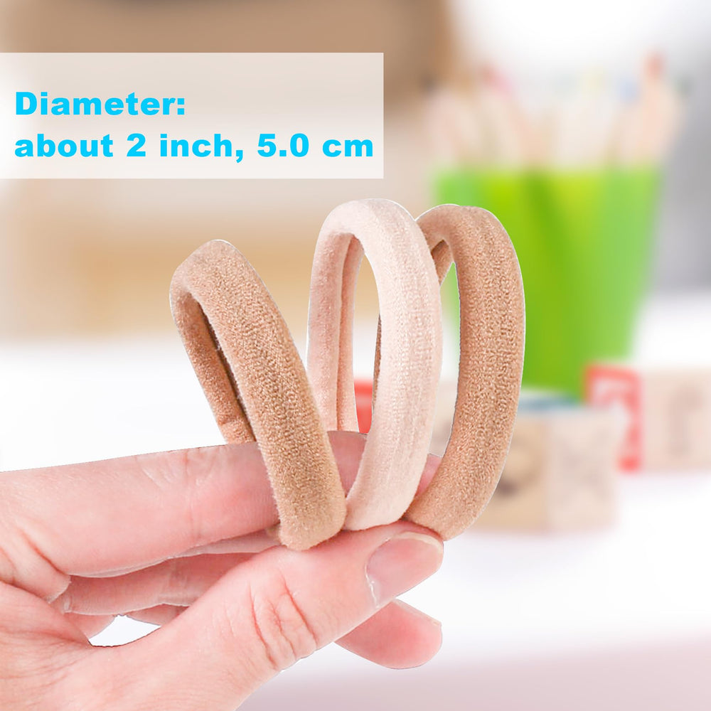 BAOLI thick hair ties in action with strong stretch and secure grip