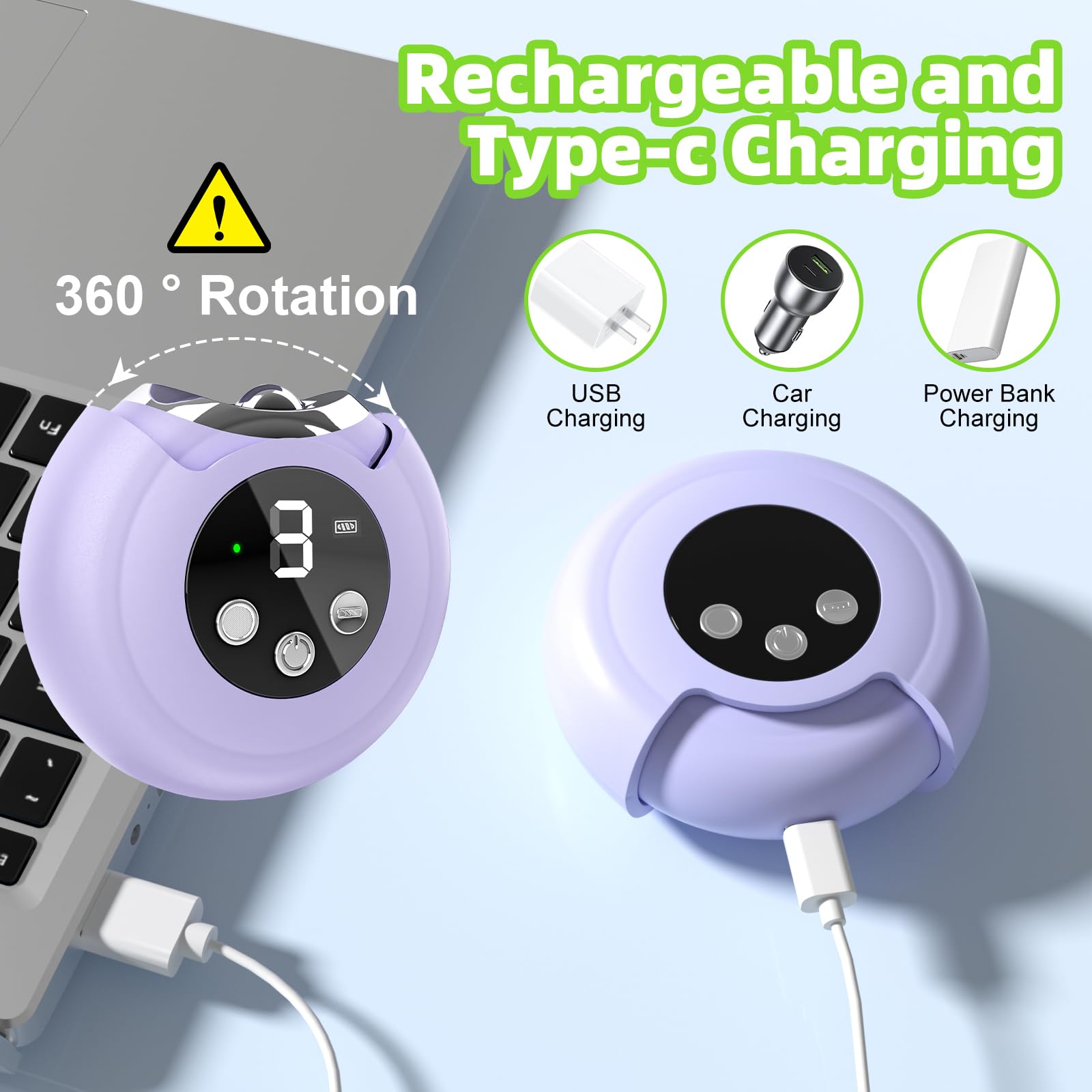 Baopilong Electric Nail Clipper uses 3-layer safety protection and a recessed head for safer use.