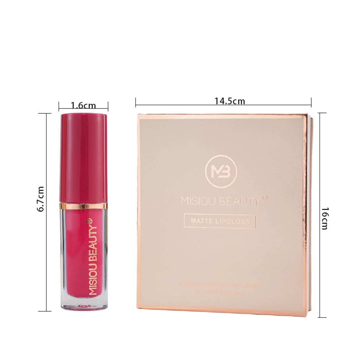Baorder multi-occasion lip color on lips suits casual to party wear.