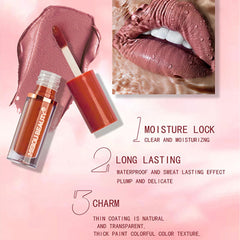 Baorder waterproof lipsticks application demonstrates smudge resistance and fast-drying formula.
