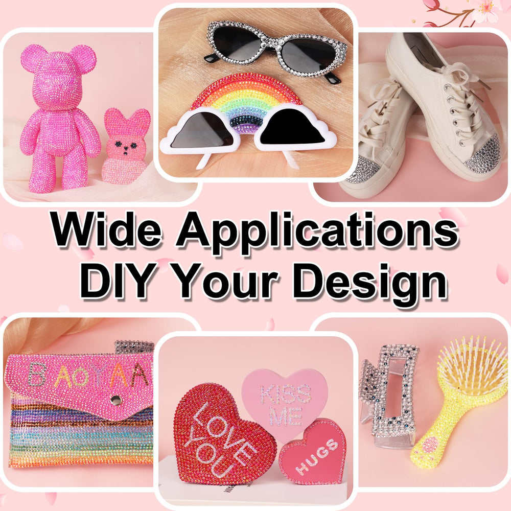 BAOYAALIN bedazzling kit supports a range of DIY projects like phones and shoes